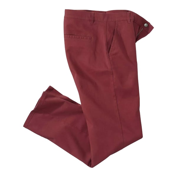 Atlas For Men Mens Twill Plain Stretch Chinos