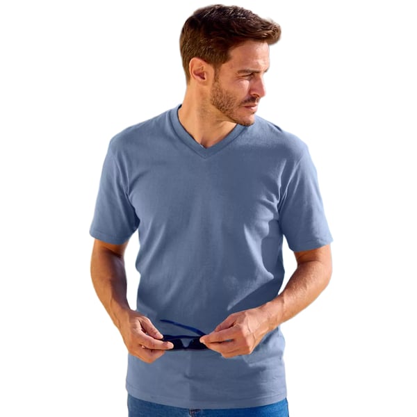 Atlas For Men Miesten V-kaula-aukko T-paita (4 kpl:n pakkaus)