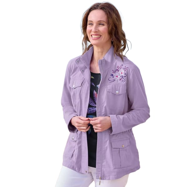 Atlas for Women Womens/Ladies Floral Safari Jacket