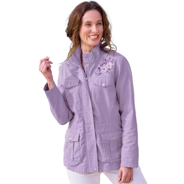 Atlas for Women Womens/Ladies Floral Safari Jacket