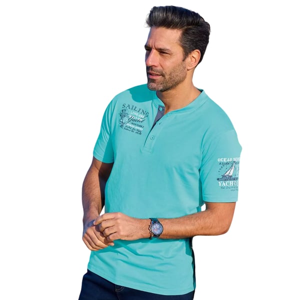 Atlas For Men Henley T-shirt til mænd (pakke med 2)