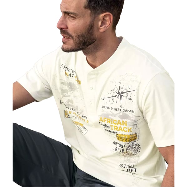 Atlas For Men Mens African Track Henley T-Shirt (Pack of 3)