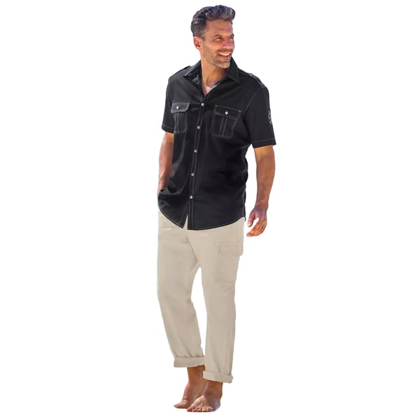 Atlas For Men Mens Casual Cargo Trousers (Pack of 2)