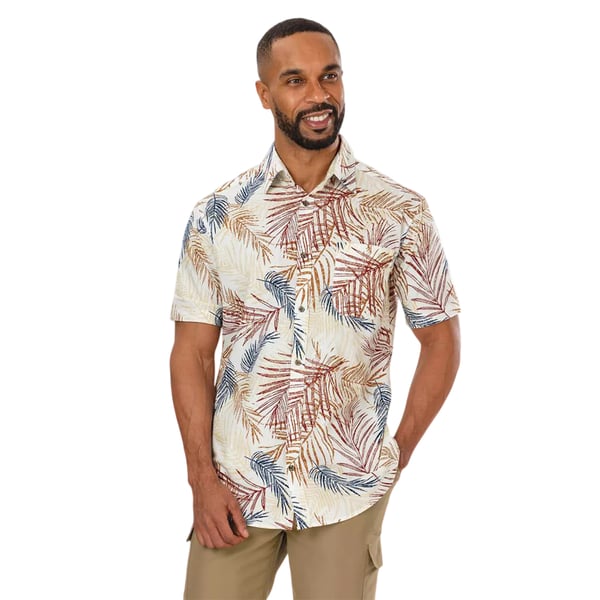 Atlas For Men Mens Palm Print Shirt