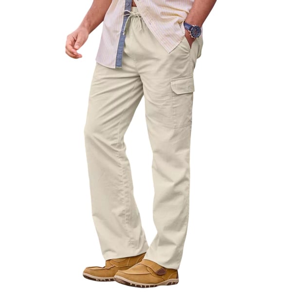 Atlas For Men Mens Relaxed Fit Cargo Trousers