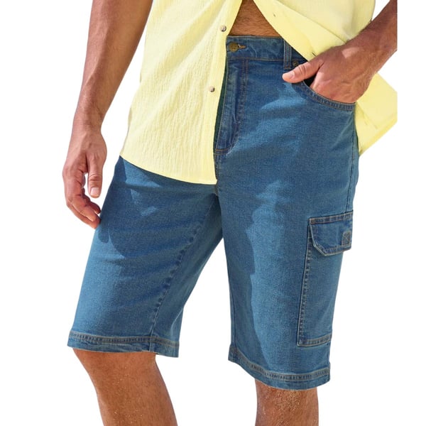 Atlas For Men Mens Denim Cargo Shorts