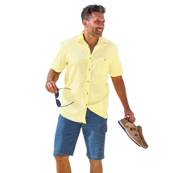 Atlas For Men Mens Denim Cargo Shorts