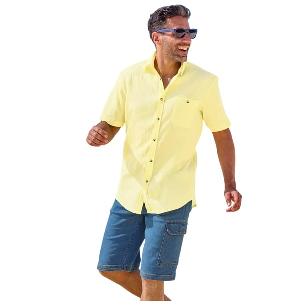 Atlas For Men Mens Denim Cargo Shorts