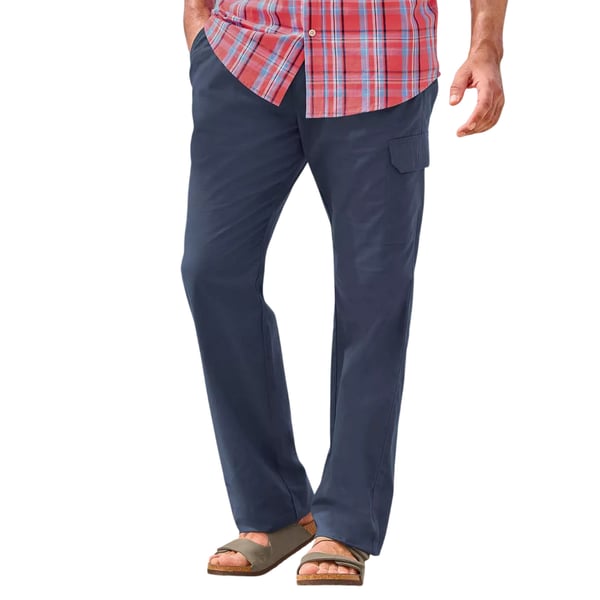Atlas For Men Mens Relaxed Fit Cargo Trousers