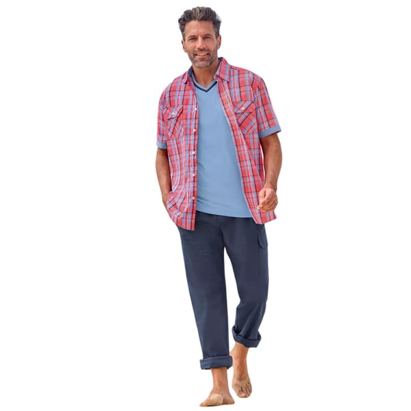 Atlas For Men Mens Relaxed Fit Cargo Trousers
