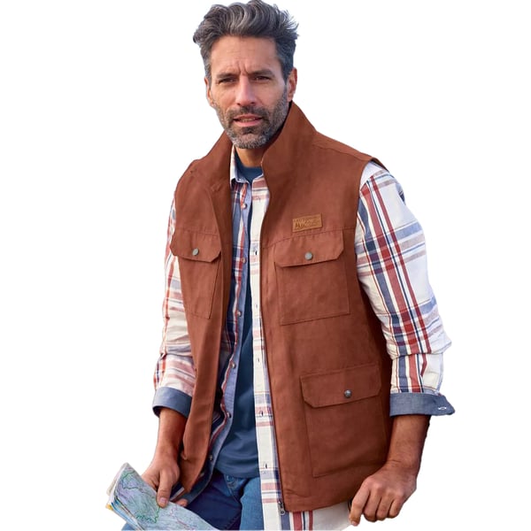 Atlas For Men Mens Multi Pocket Gilet