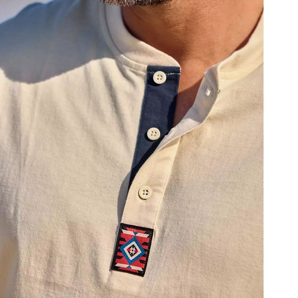 Atlas For Men Mens Button Neck T-Shirt (Pack of 3)