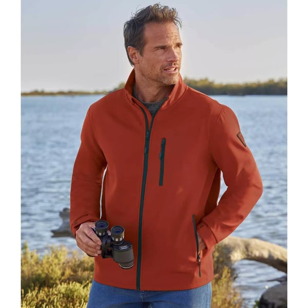 Atlas For Men Mens Water Repellent Sport Soft Shell Jacket