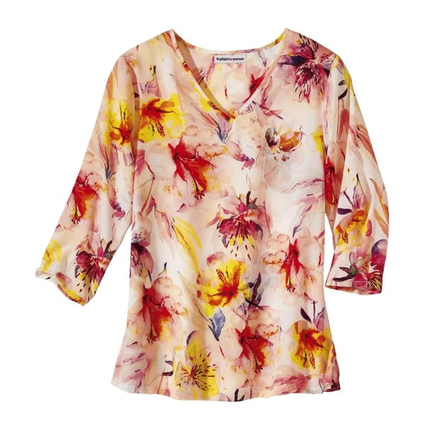 Atlas for Women Womens/Ladies Floral Crepe Blouse