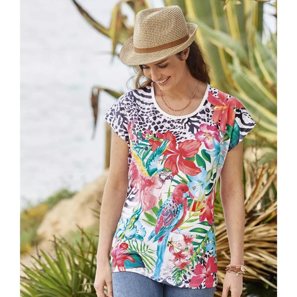 Atlas for Women Womens/Ladies Floral T-Shirt