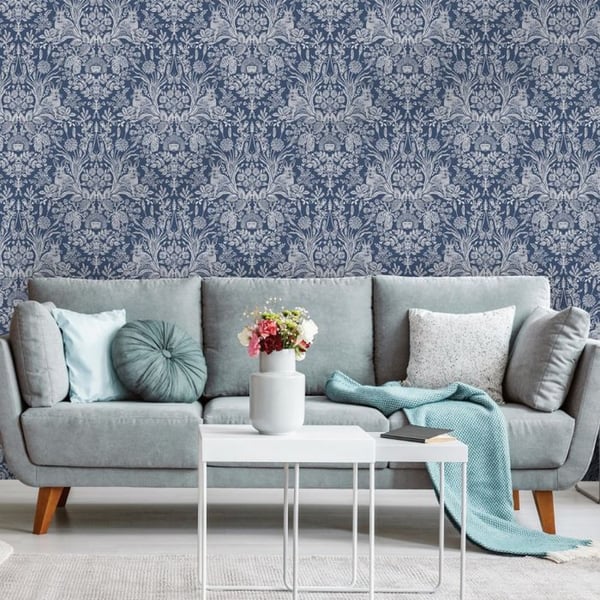 World Of Wallpaper Harlen Woodland Damask Wallpaper