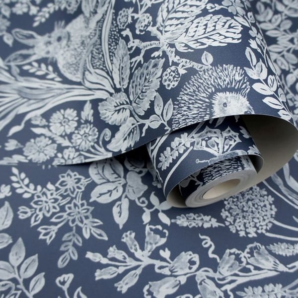 World Of Wallpaper Harlen Woodland Damask Wallpaper
