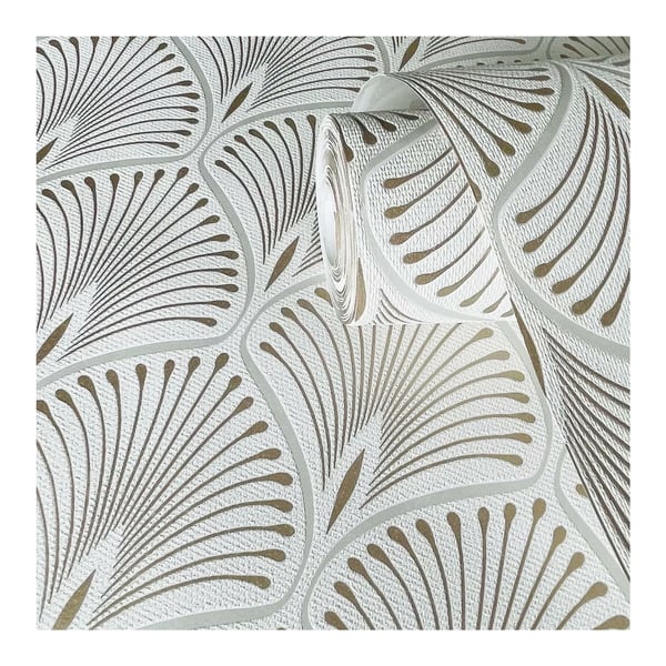 GrandDeco Layla Art Deco Textured Wallpaper