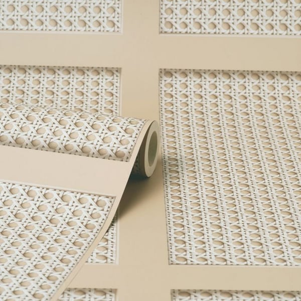 Fine Decor Cane Panel Wallpaper
