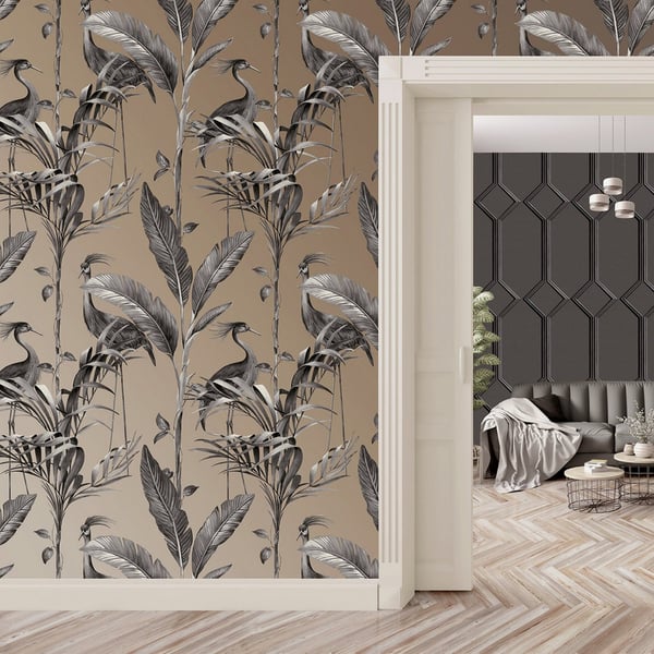 Belgravia Azzurra Leaf tapet