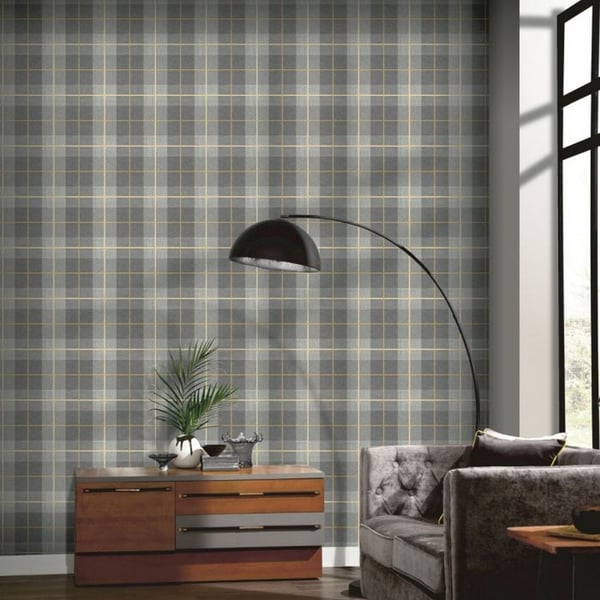 Arthouse Heritage Tartan Textured Wallpaper