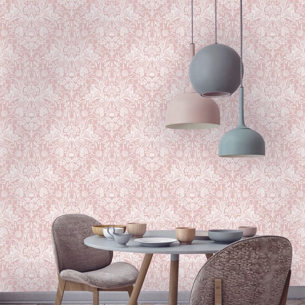 Holden Décor Harlen Woodland Damask Wallpaper