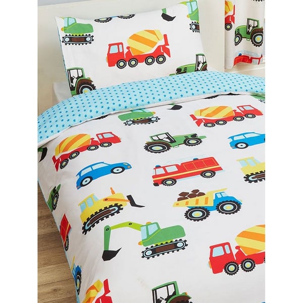 PriceRightHome Childrens/Kids Trucks & Transport Duvet Cover Set