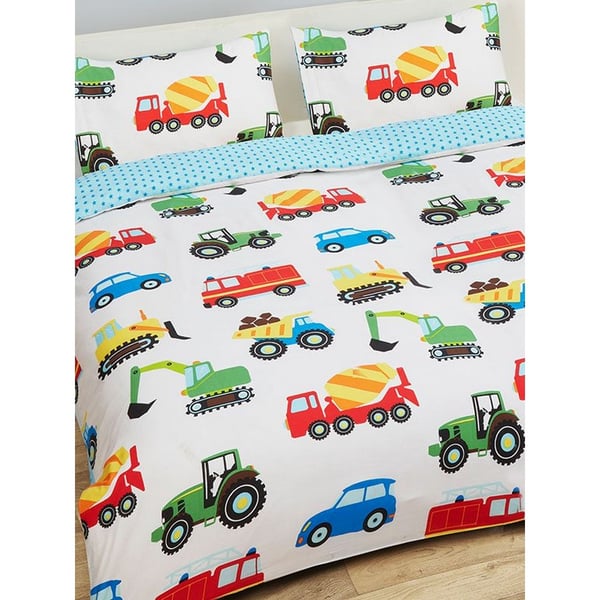 PriceRightHome Childrens/Kids Trucks & Transport Duvet Cover Set