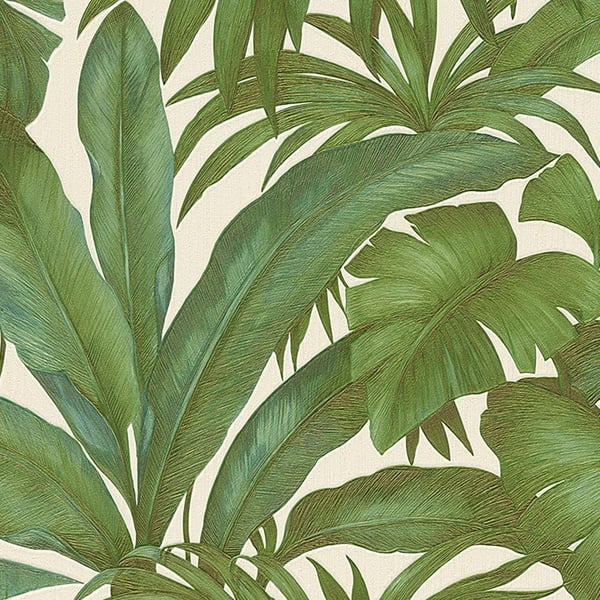 Versace Giungla Palm Leaf Textured Wallpaper