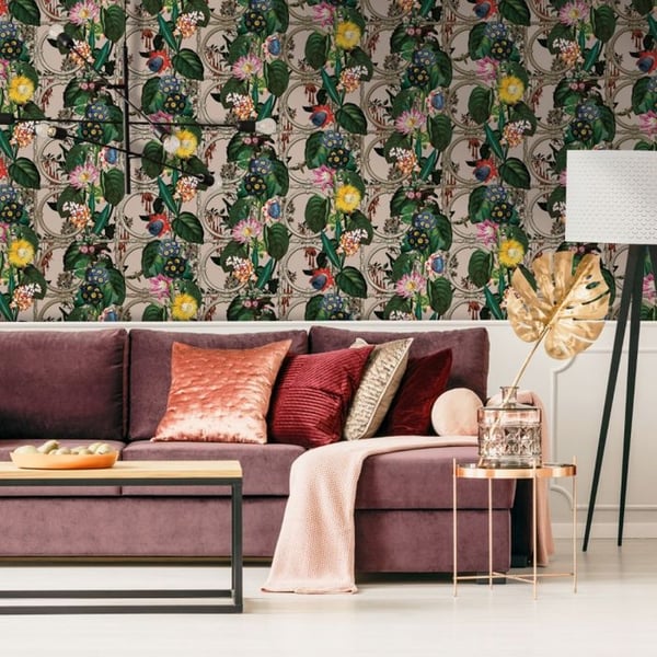 Holden Décor Outside In Floral Gate Wallpaper