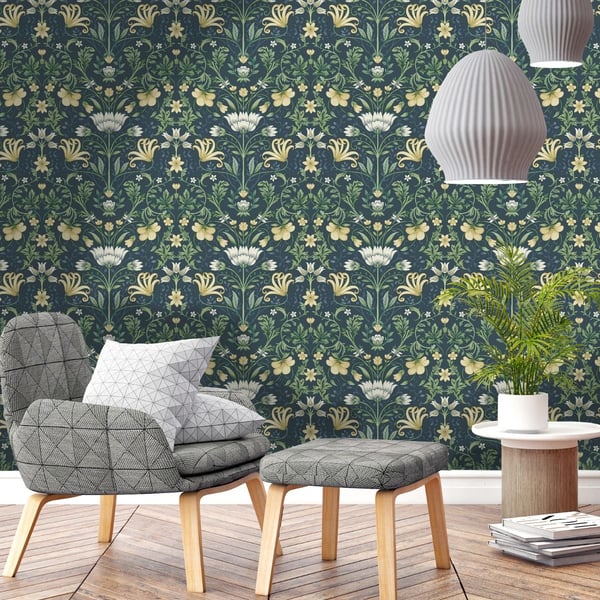 Holden Décor Eclectic Collection Vintage-kukkatapetti