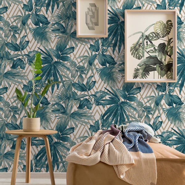 GrandDeco Forage Geometrisk Tapet
