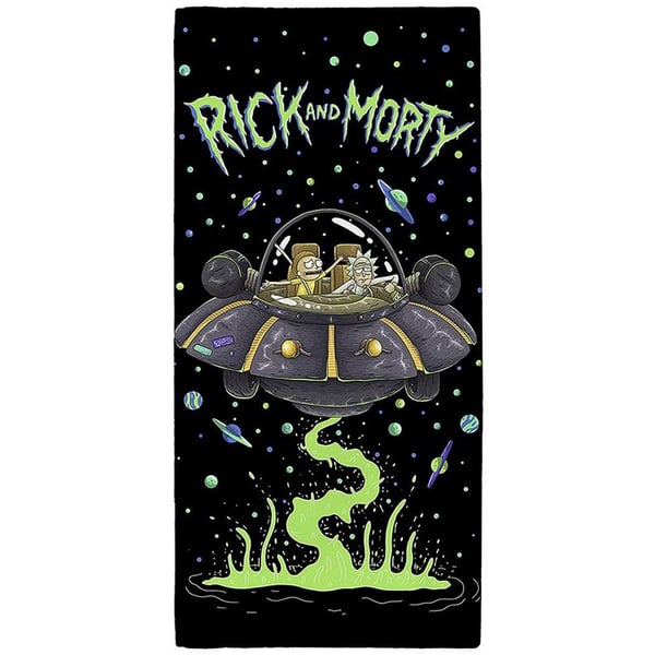 Rick And Morty UFO -pyyhe
