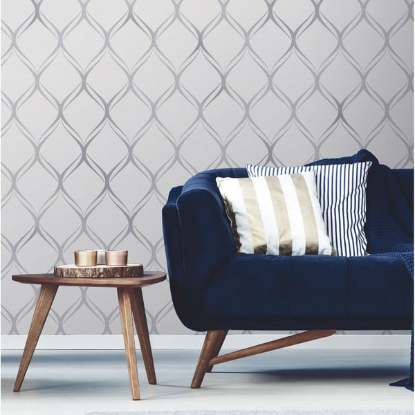 World Of Wallpaper Clifton Wave Geometric Wallpaper