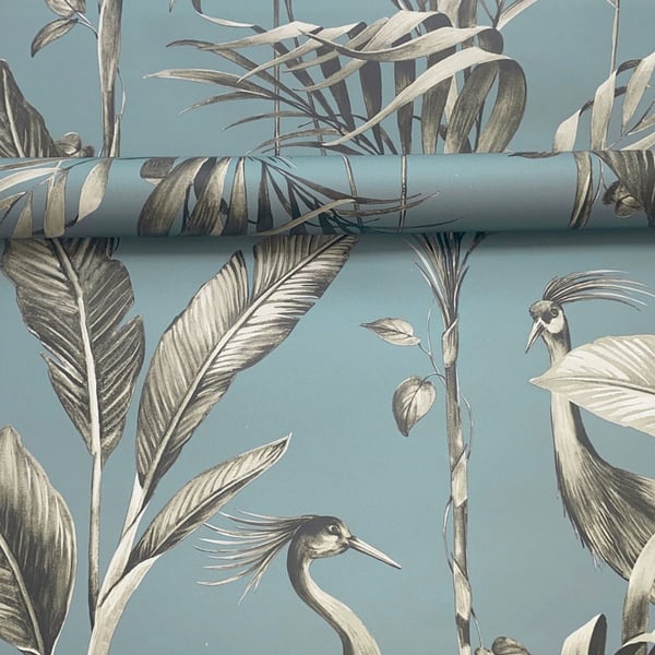 World Of Wallpaper Azzurra Leaf Wallpaper