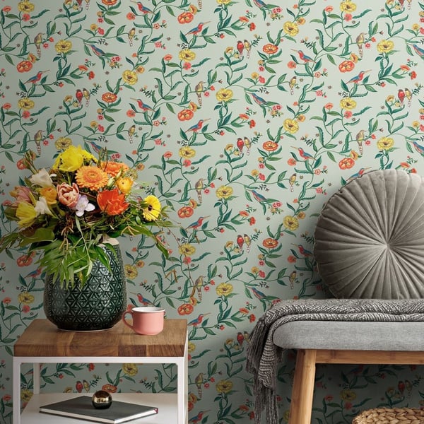 Cath Kidston Fåglar Tapet