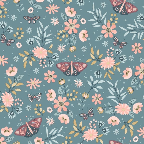 Muriva My Kingdom Sweet Meadow Textured Wallpaper