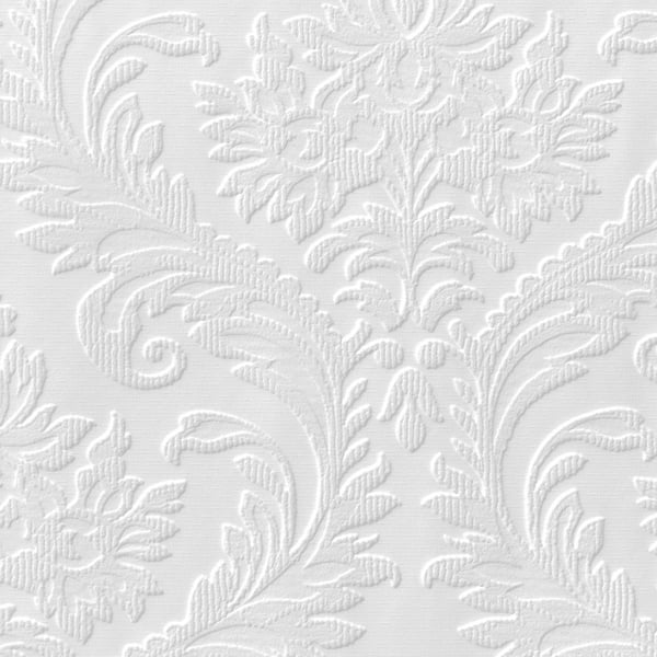 Anaglypta Damask Vinyylikuvioitu Tapetti