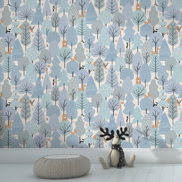 Muriva My Kingdom Wild Wood Textured Wallpaper
