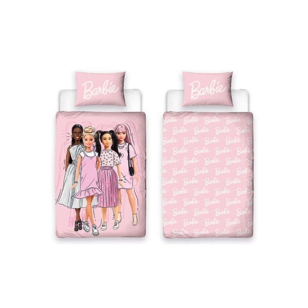 Barbie Reversible Figures Duvet Cover Set