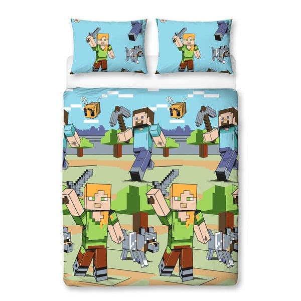 Minecraft Adventure Käännettävä Pussilakanasetti
