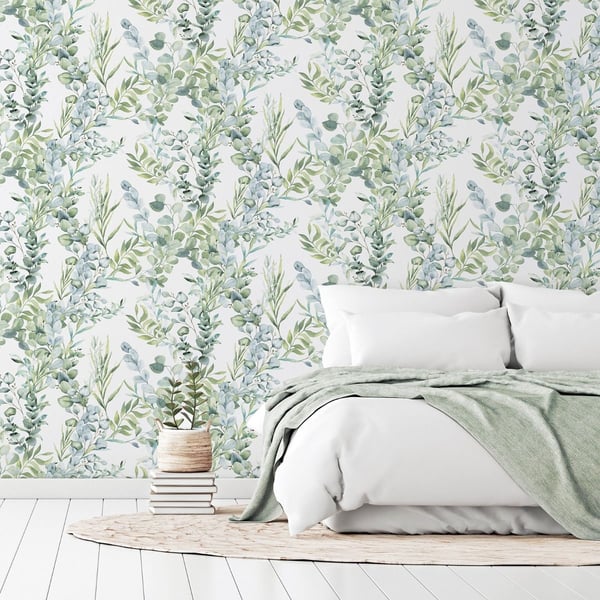 Arthouse Tranquil Leaf Vinyl Texturerad Tapet