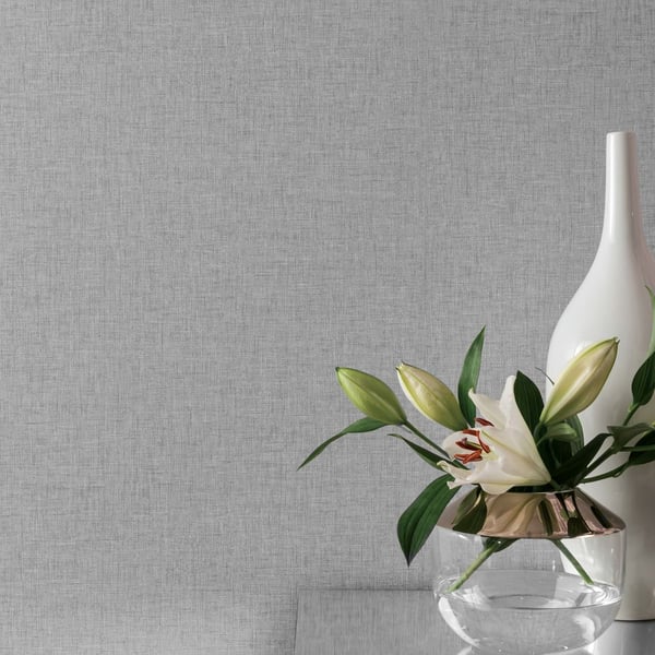 Arthouse Linen Effect Textured Wallpaper