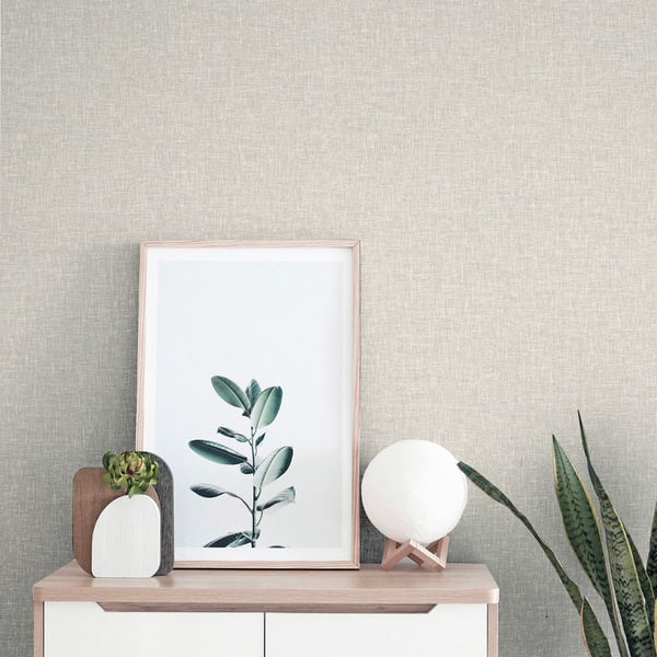 Arthouse Linen Effect Textured Wallpaper