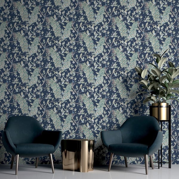 World Of Wallpaper Keeka Peacock Wallpaper