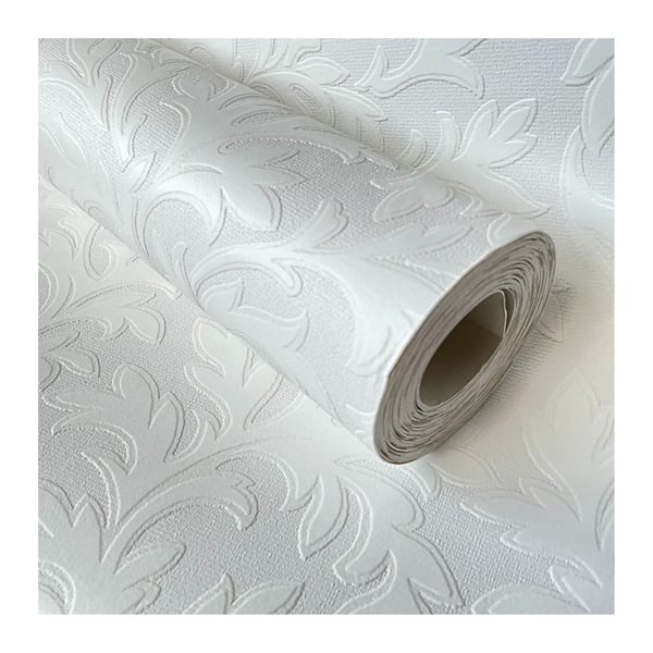 Anaglypta Leaf Vinyl Textured Wallpaper