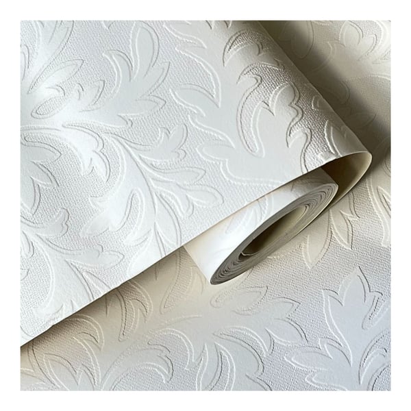 Anaglypta Leaf Vinyl Textured Wallpaper