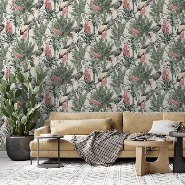 World Of Wallpaper Manu Tropical Wallpaper