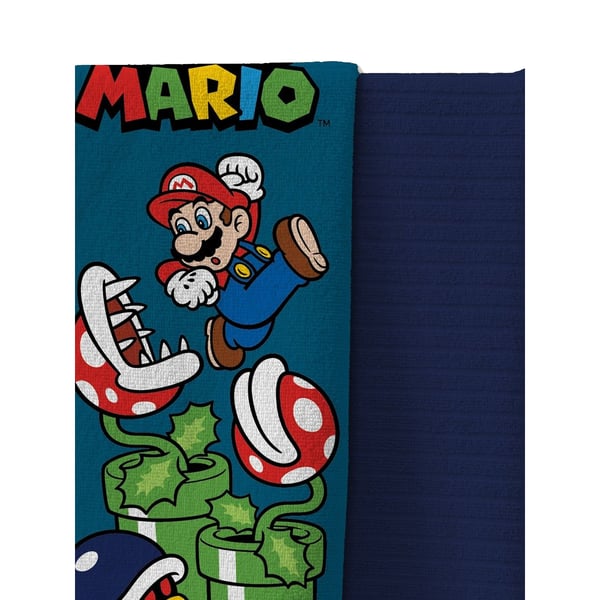 Super Mario Jumping Cotton Beach Towel