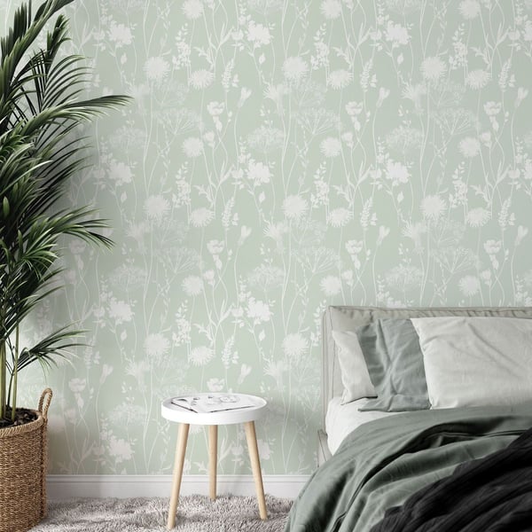 Muriva Catherine Lansfield Meadowsweet Floral Wallpaper